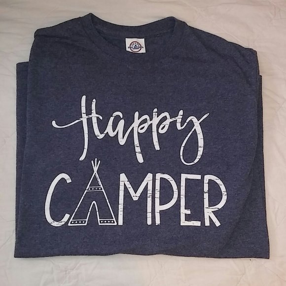 NWOT Happy Camper Tee small - Picture 2 of 4